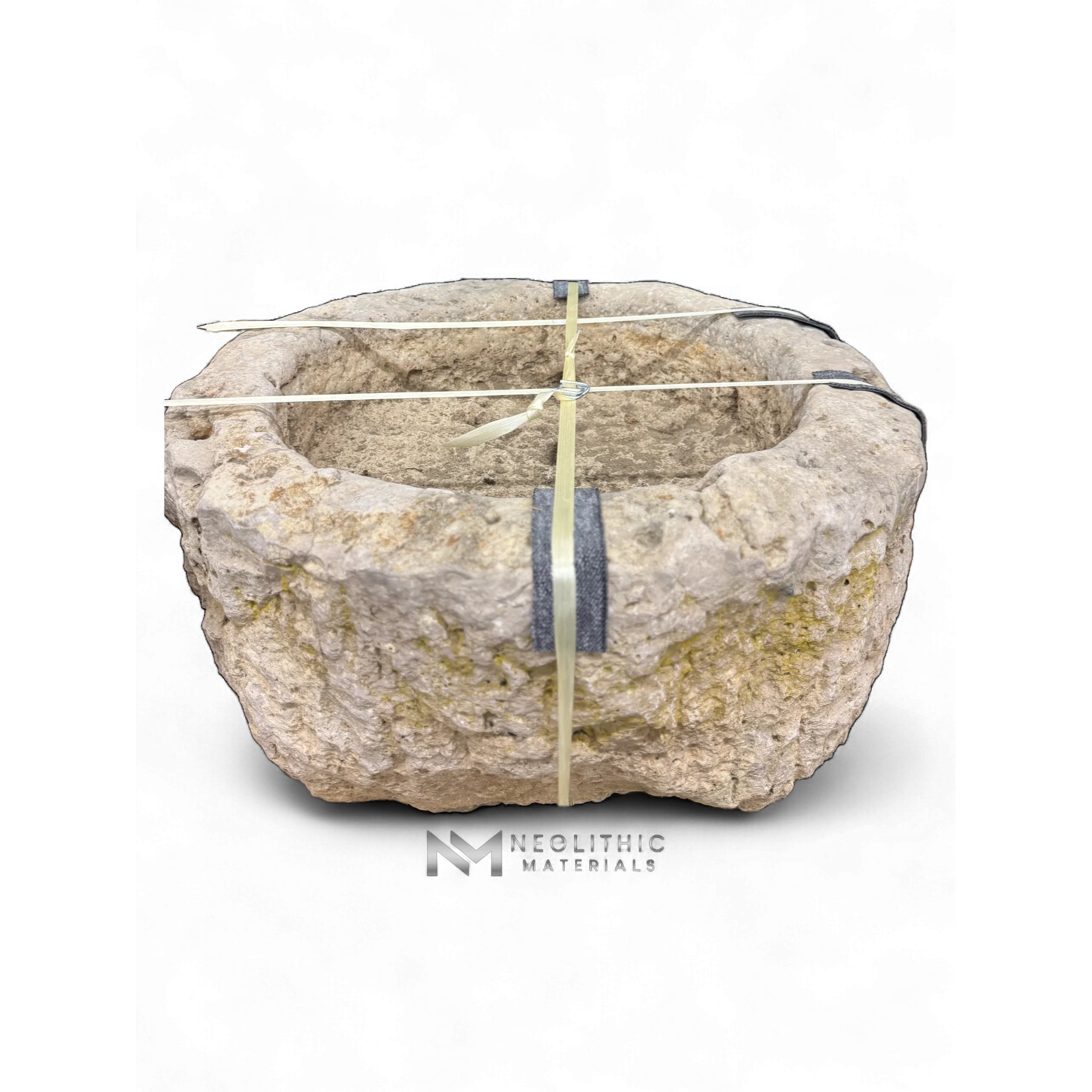 French Antique Round Limestone Trough